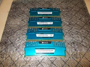16GB (4GBx4) Corsair Vengeance PC3-12800 Non-ECC DDR3 Ram CMZ16GX3M4A1600C9B - Picture 1 of 1