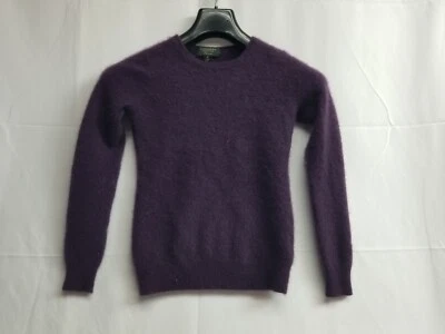 CHARTER CLUB 羊绒毛衣超小号紫色女式圆领豪华 — 第 1/4 张图片