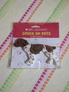 MRS GROSSMAN'S Stuck on Pets Stuffed Dog Sticker German Shorthaired Pointer NEW - Picture 1 of 4