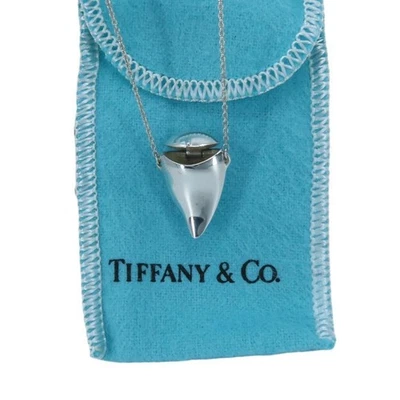 Tiffany & Co. Medallón Estuche de Pastillas Collar Plata 925 De Colección H 2 cm 60 cm Japón [Usado] Foto 1 de 4