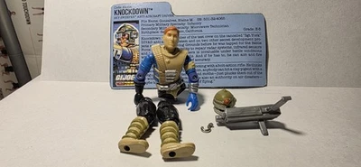 Hasbro 1987 Gi Joe Battle Force 2000 3,75" derribo con tarjeta de archivo Foto 1 de 3