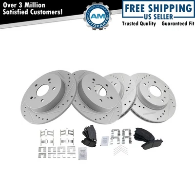 Kit de pastillas de freno delanteras y traseras y rotor para Suzuki SX4 2007-2008 Foto 1 de 4