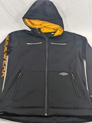 Cabelas Guidewear Black polartec xtreme full zip Fleece Lined hoodie Jacket Sz L - Image 1 of 4
