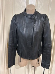 Women's *~*DION LEE *~* Cow Leather Jacket Size 8 - Picture 1 of 9