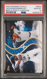 2024 Topps Dynamic Duals Ripple Jackson/Dominguez #RE03 SP /25 PSA GEM MT 10 - Picture 1 of 3
