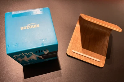 Amazon Echo Dot (3rd Generation) Smart Speaker and IPad stand - Image 1 of 3