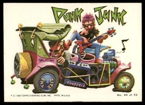 1980 Topps Weird Wheels #43 Punk Junk EX+ Condition - Picture 1 of 2