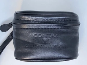 [MINT] Contax Lens Case G1 Grand Prix '95 Leather Original Lens Pouch From JAPAN - Picture 1 of 8