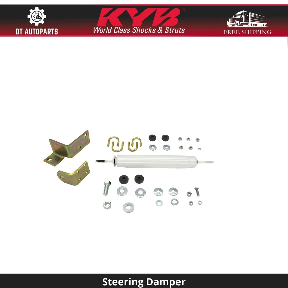 Amortiguador de dirección delantero KYB para GMC Sierra 1500 HD 2001-2003, 2005 4x4 Foto 1 de 1