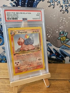 Pokemon Cards: 1st Edition Neo Revelation Uncommon: Magcargo 33/64: PSA 9 - Picture 1 of 2