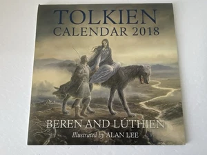 Calendario Tolkien 2018 Beren & Luthen Alan Lee retratos ilustrados - Imagen 1 de 6