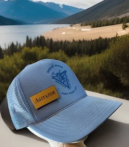 HONDA Gold Wing Road Riders Assn. Michigan Foam & Mesh Snapback Cap Hat Lt. Blue - Picture 1 of 12