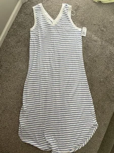 Women’s Size Large Time & Tru Striped Long Sundress NWT - Picture 1 of 2