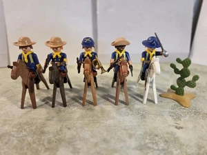 Playmobil Western 5 Soldaten Nordstaaten Blauröcke US Hosenträger Kavallerie  - Bild 1 von 5