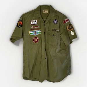 Osage Lodge 42 Ozark Olive Green Uniform Shirt Short Sleeve Size Adult XL CR-206 - Imagen 1 de 5