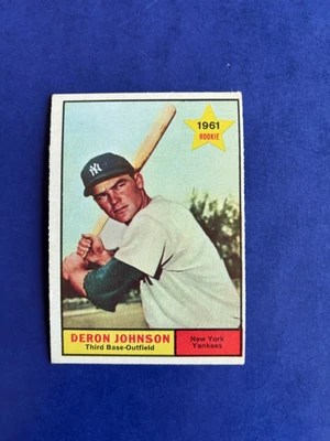 1961 Topps Deron Johnson #68 rookie card  EX YANKEES - Image 1 of 2