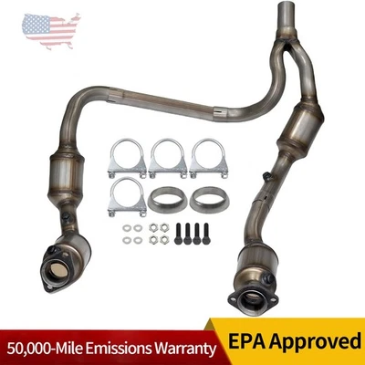 Exhaust Catalytic Converters for 2007 2008 2009 2010 2011 Jeep Wrangler 3.8L EPA Foto 1 de 4