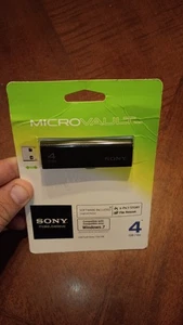 Sony MicroVault Retractable USB 2.0 Flash Drive 4GB Thumb Stick NEW!  - Picture 1 of 2