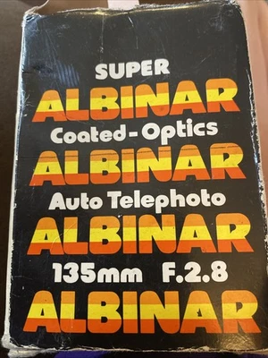 MC Super Albinar Auto 1:2.8 F=135mm 52 Mm Telephoto Camera Lens Japan - Image 1 of 4
