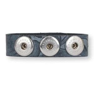 Noosa Amsterdam Armband für 3 Chunks, Embossed Blue, Größe S - Bild 1 von 1