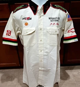 Joe Gibbs Racing Dale Jarrett #18 Interstate Team Issued Large Crew Shirt NASCAR - Picture 1 of 13