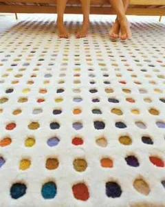 Hand Tufted Wool Area Rug New Geometric Abstract Design Premium Quality Handmade - Picture 1 of 3