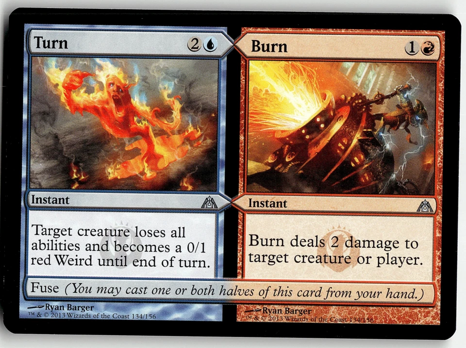 MTG Turn   Burn Dragon's Maze 134/156 Regular Uncommon - Image 1 of 1