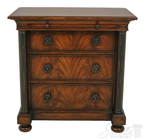 L58132EC: HICKORY WHITE French Empire Mahogany Bachelor Chest Cover