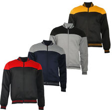 Men's Jacket Lightweight Multi-Pocket Mesh Track Style Full-Zip Bomber Coat