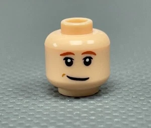 LEGO Minifigure Carne Leggera/Torrone Luce Testa Arancio Scuro Sopracciglia Smirk (x1) - Foto 1 di 5