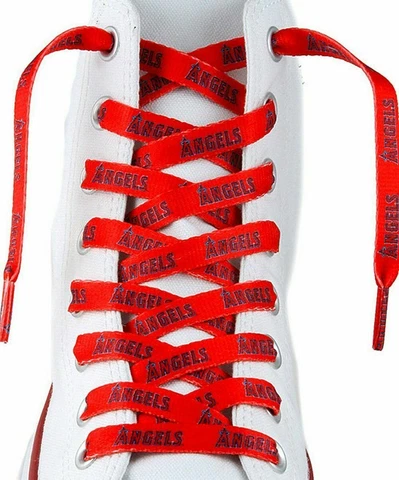 Los Angeles Angels Shoe Laces Strings MLB Team Colors 54" One Pair Lace Ups Cover