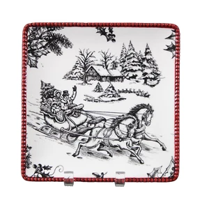 Grasslands Road weiß schwarz rot Toile A Good Night 4er Set - 4,25" Geschirr - Bild 1 von 24