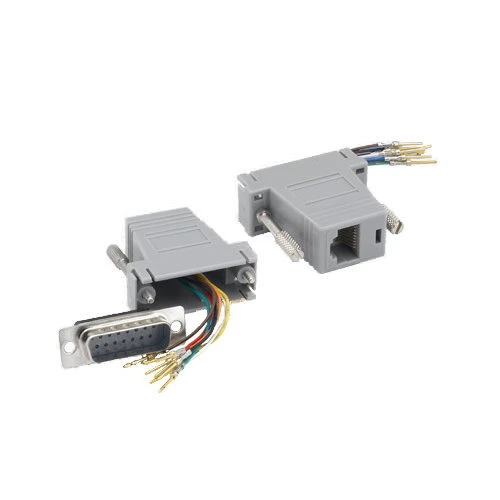 D-Sub Modular Adapter DB15 to RJ45 Male Female M/F F/F Network Ethernet Cat 5e 6 - Image 1 of 1