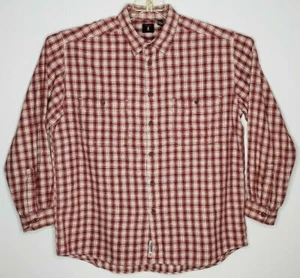 Vintage Levi's Heavy Plaid Long Sleeve Shirt Men's XL Red Checks WPL-423 - Picture 1 of 11