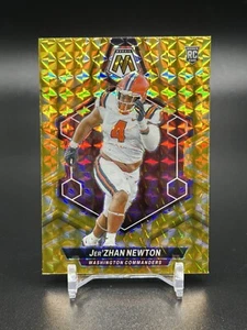 2024 Panini Mosaic Jer'Zhan Newton Yellow Reactive Mosaic RC #336 Commanders - Picture 1 of 2