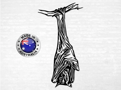 Hanging Bat Decal, Flying Fox Vinyl Laptop Sticker - Image 1 of 4