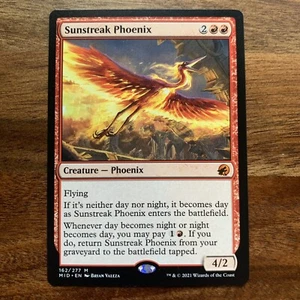 MTG Sunstreak Phoenix Innistrad: Midnight Hunt Mythic NM Magic The Gathering - Foto 1 di 7