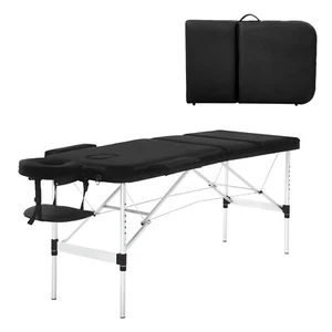 Massage Table Portable Massage Bed Aluminium 3 Folding Lash Bed Spa Bed Table - Picture 1 of 8