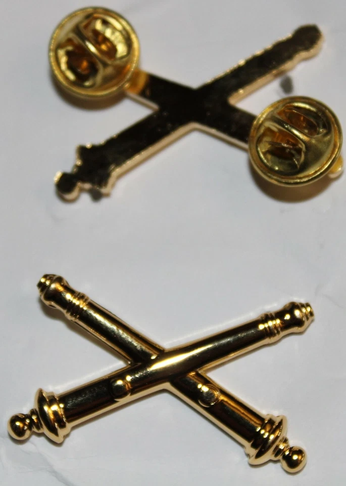 paire d'insigne de col officier du Field artillery,US Army WW2