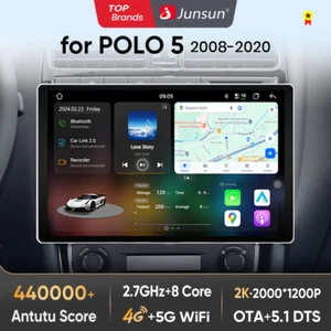 256G Für VW Polo 5 2008-2020 Andriod13 GPS Autoradio Navi WIFI RDS Carplay FM BT - Bild 1 von 17