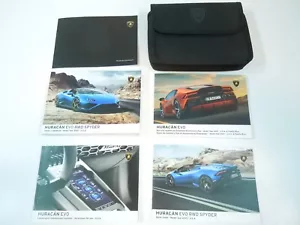 2021 LAMBORGHINI HURACAN RWD SPYDER OWNERS MANUAL SET MINT - Foto 1 di 12