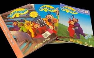 Vintage Teletubbies Coloring Activity Books Used Set Of 3 1998-1999 - Picture 1 of 24