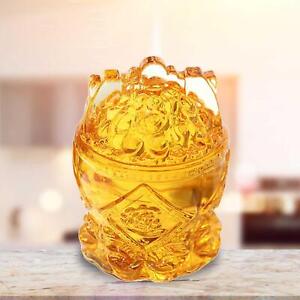 Chinese Cornucopia Treasure Bowl Statue Gold Ingots Figurine Birthday Gift