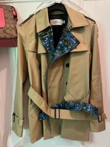NWT Coach trench coat women MSRP $495 - Floral Lining - Picture 1 of 5