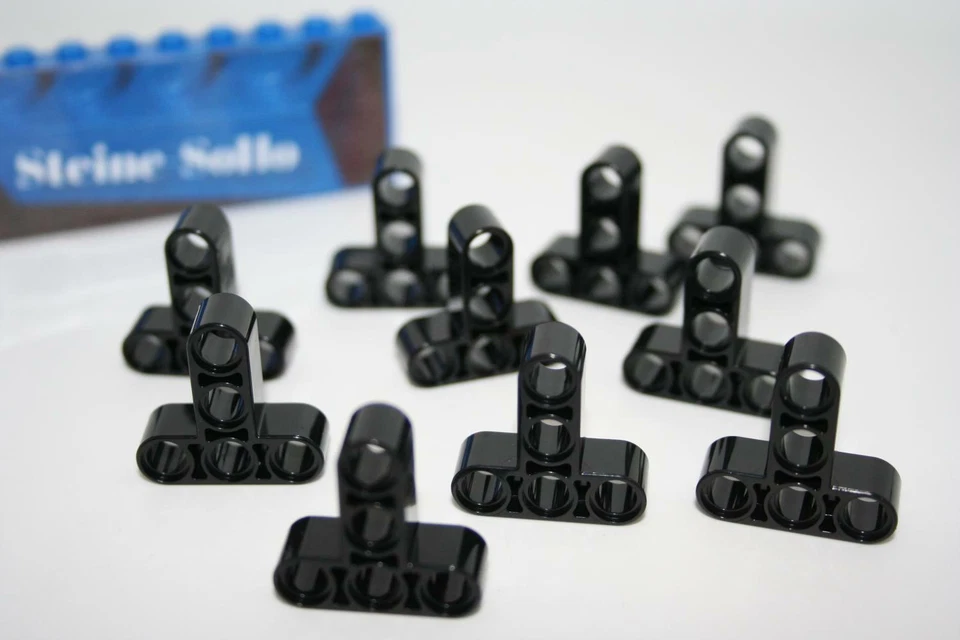 Lego (c) 10x Technic - Braccio di sollevamento bracci di sollevamento - 3x5 - pezzo a T - nero - 60484 - nero