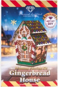 Diamond Art Club LED 3D Lebkuchenhaus Zum Selbermachen Kit - 3,9" x 5,9" x 2" - Bild 1 von 9