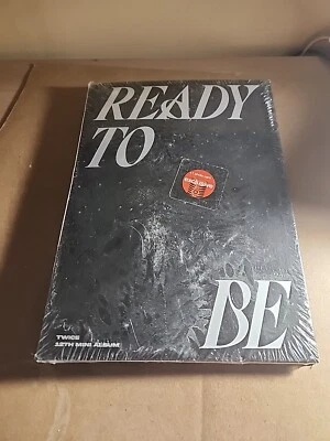 TWICE - READY TO BE (CD) 12th Mini Album (All Inclusive) Black- New, Bent Cover Foto 1 de 4