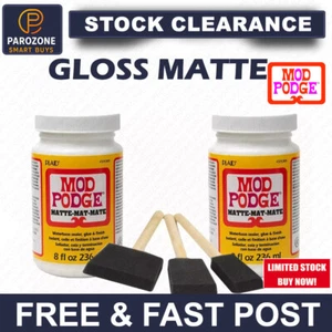 Modge Podge Gloss Matte Finish Kleber Kleber Versiegelung Decoupage Craft ungiftig - Bild 1 von 32