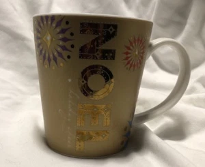 Tazza Starbucks Holiday Christmas Noel oro metallizzato 2006 14 oz - Foto 1 di 6