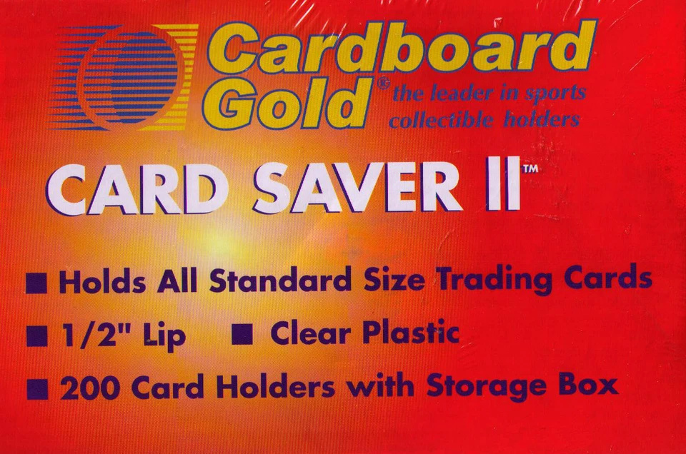 CARDBOARD GOLD CBG 4,000 4000 ct Card Saver II 2 Semi Rigid Sports Card Holder - New Improved
